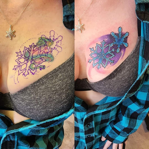 Explore frozen tattoo ideas, creative tattoo ideas in Yorktown, available at Army Navy Tattoo