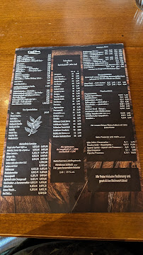 Menu / carte de Die Butterhanne à Goslar
