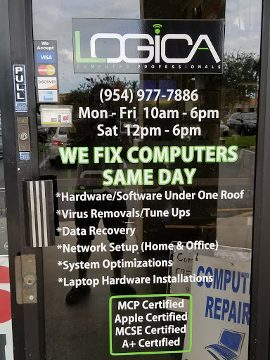 Computer Repair Service «Logica Computer Professionals», reviews and photos, 5476 W Sample Rd, Margate, FL 33073, USA