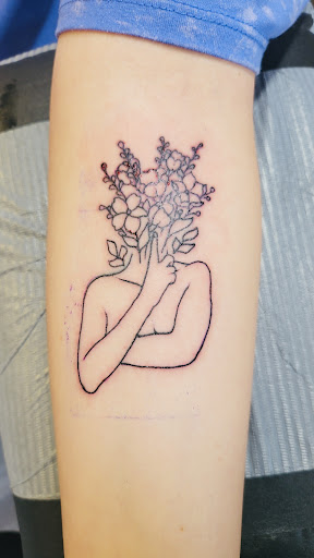 Explore knee tattoo ideas female, creative tattoo ideas in Muncie, available at Forbidden Fruit Tattoo and Piercing