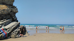 Praia dos Castros'in fotoğrafı geniş bir kıyı şeridi ile birlikte