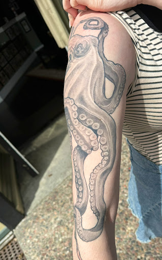 Explore rip brother tattoo ideas, creative tattoo ideas in Eureka, available at Bohemian Tattoo