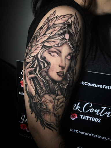 Explore ghost of tsushima tattoo ideas, creative tattoo ideas in San Antonio, available at Ink Couture Tattoos