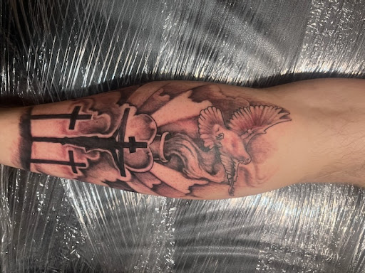 Explore ideas tattoo cuello hombre, creative tattoo ideas in Roanoke, available at RailYard INK