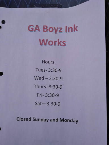 Tattoo Shop «Georgia Boyz Ink Works», reviews and photos, 157 Central Dr, East Dublin, GA 31027, USA