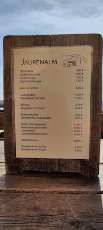 Jaufen Alm à St. Leonhard in Passeier menu