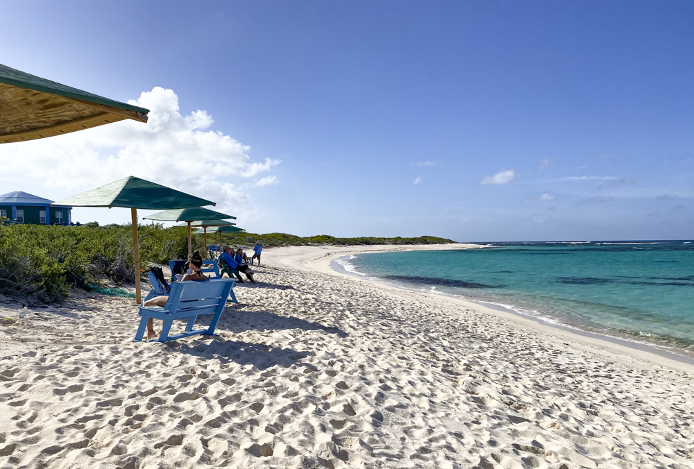 Photo of Cow Wreck beach with turquoise pure water surface