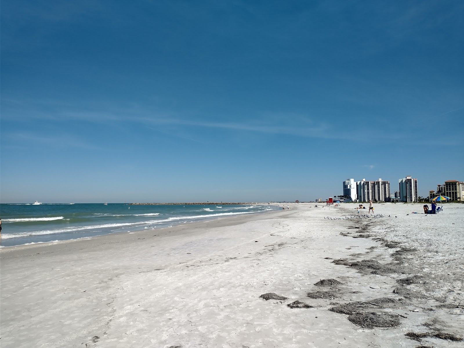 Foto van Sand Key Beach met wit fijn zand oppervlakte