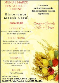 Ristorante Monsù Cardì à Caserta menu