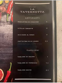 Carte du La Tavernetta à Osiglia