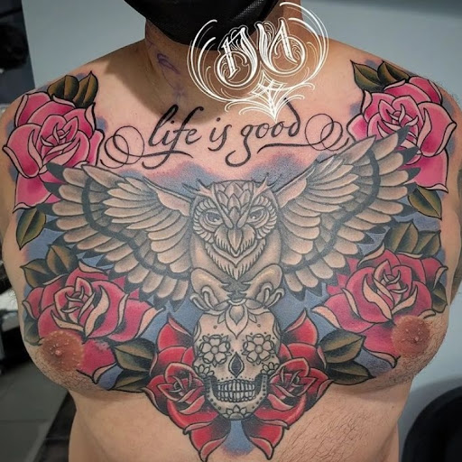 Explore hang loose tattoo ideas, creative tattoo ideas in Schaumburg, available at Atmosphere Tattoo Gallery - Schaumburg