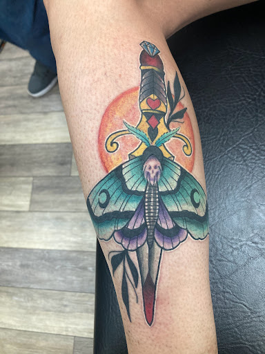 Explore stardust tattoo ideas, creative tattoo ideas in Bullhead City, available at Smoke and Dagger Tattoo