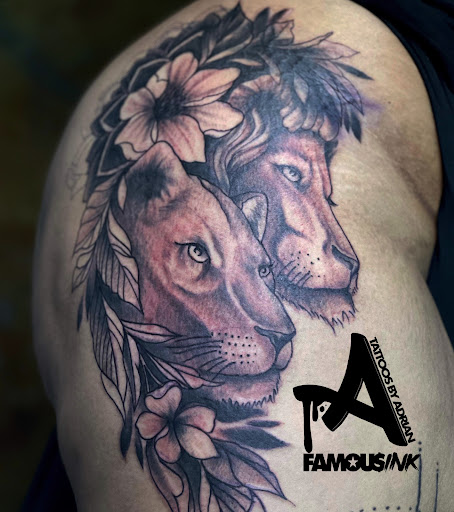 Explore tribal cover up tattoo ideas, creative tattoo ideas in Hammond, available at Famous Ink, Inc.