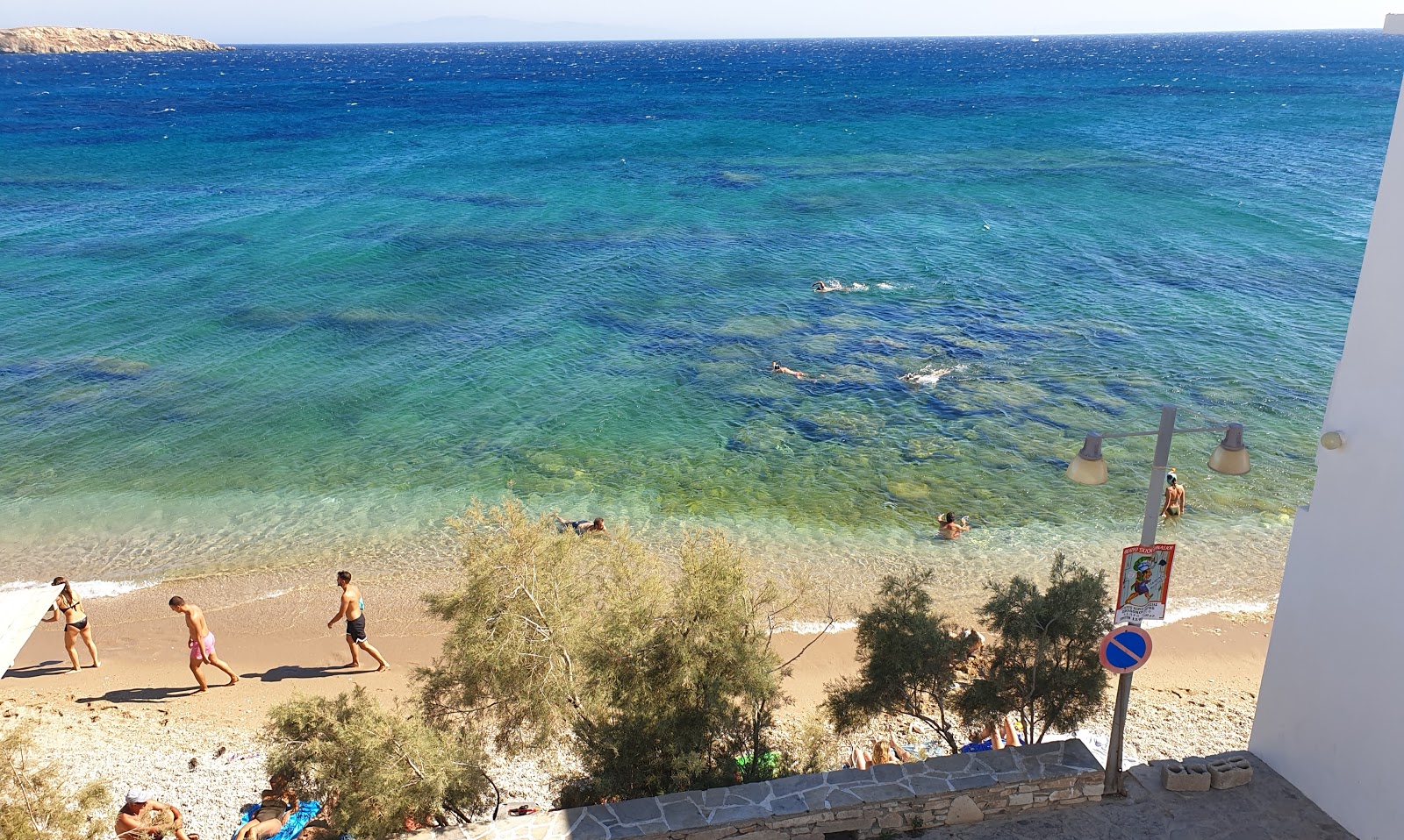 Foto van Drios beach met turquoise puur water oppervlakte