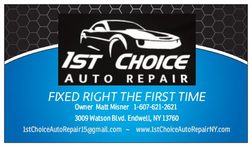Auto Repair Shop «1st Choice Auto Repair», reviews and photos, 3009 Watson Blvd, Endwell, NY 13760, USA