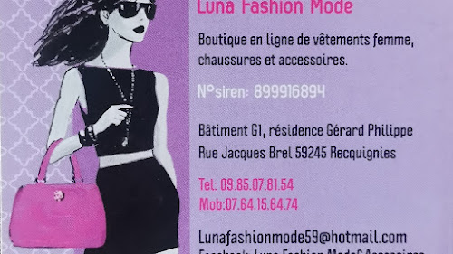 Magasin de vêtements pour femmes Luna fashion mode Recquignies