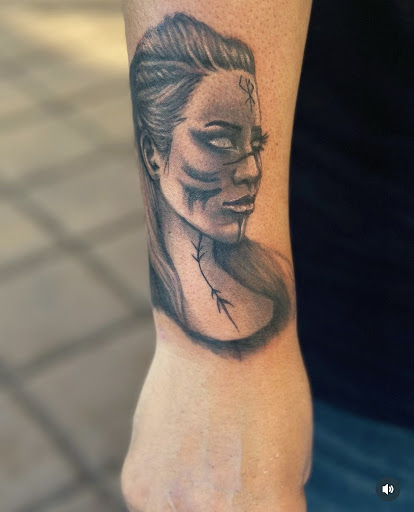 Explore breast cancer survivor tattoo ideas, creative tattoo ideas in Fort Myers, available at Loyal 2 The Coil Tattoos & Piercings (Edison Mall Location Entrance F)