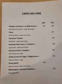 Menu / carte de La Table du Chef - Restaurant Marseille à Marseille