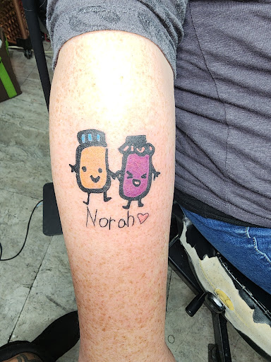 Explore woman face tattoo ideas, creative tattoo ideas in Monroe, available at Hardline Tattoo