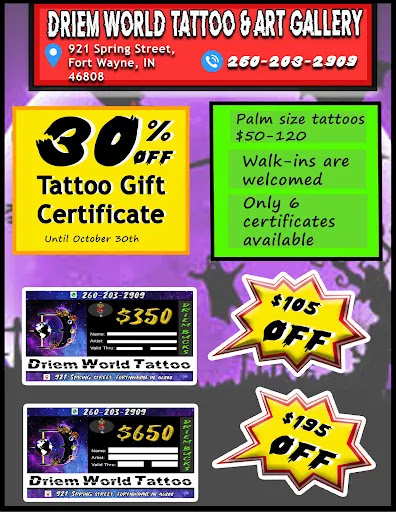 Explore chronic pain tattoo ideas, creative tattoo ideas in Fort Wayne, available at drieM World Tattoos & Art Gallery