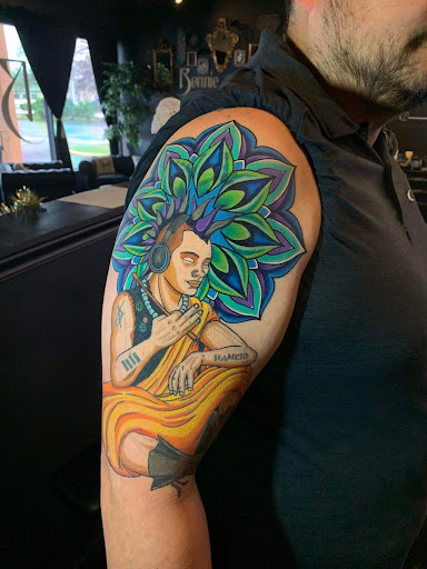 Explore chemistry tattoo ideas, creative tattoo ideas in Melbourne, available at Bonnie n Clyde Tattoo Studio