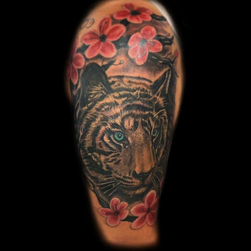 Explore chest filler tattoo ideas, creative tattoo ideas in Redding, available at Blessed Ink