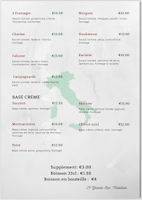 Menu du Pizzeria Au Régal du Feu de Bois à Valdahon