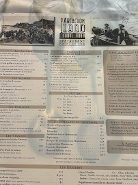 Arcachon 1900 à Arcachon menu
