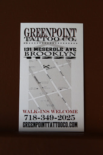 Tattoo Shop «Greenpoint Tattoo Company», reviews and photos, 131 Meserole Ave, Brooklyn, NY 11222, USA