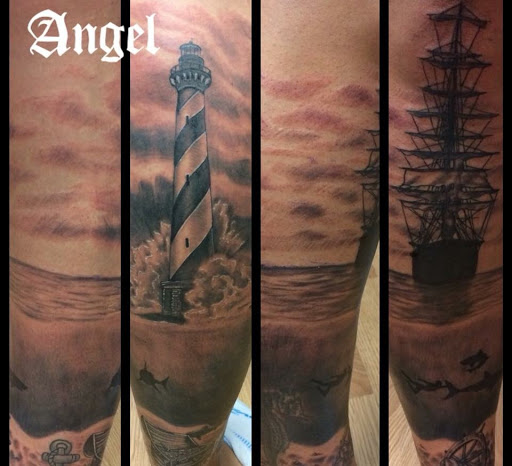 Explore 2 face tattoo ideas, creative tattoo ideas in San Antonio, available at Twisted Tattoo
