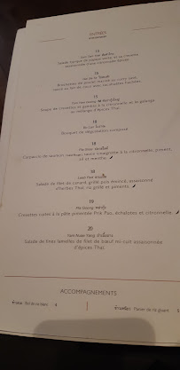 Moom Mam / Restaurant Thailandais à Paris à Paris menu