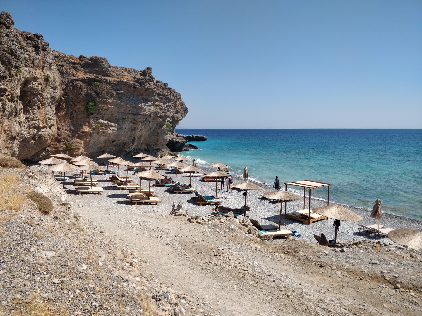 Filaki beach'in fotoğrafı çok temiz temizlik seviyesi ile