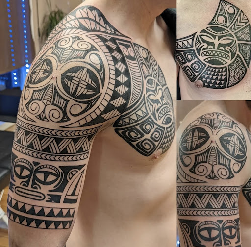 Explore tim burton tattoo sleeve ideas, creative tattoo ideas in Fairborn, available at Royal Prevail Tattoo