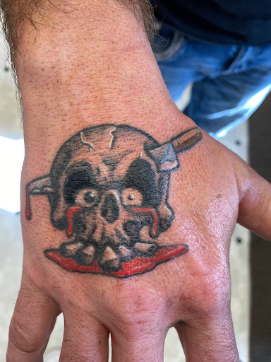 Explore frog tattoo ideas, creative tattoo ideas in Orland, available at K1LL3R ARTW0RK