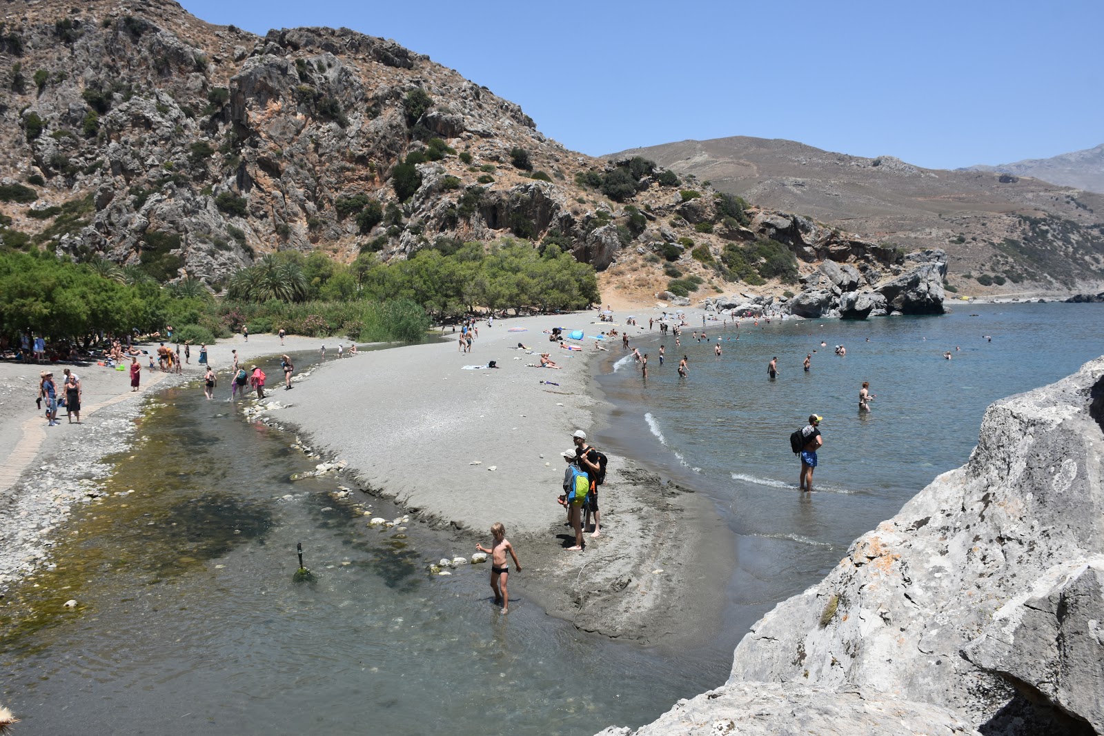 Photo of Preveli Beach with partly clean level of cleanliness
