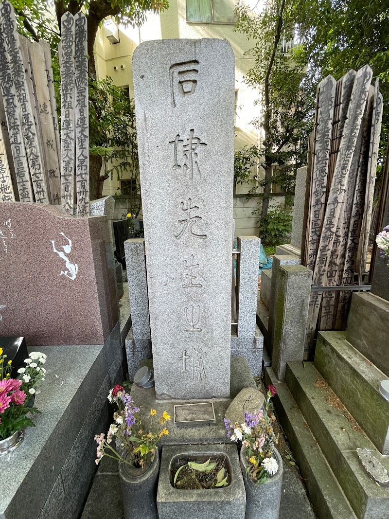 文人医師 永阪石埭の墓