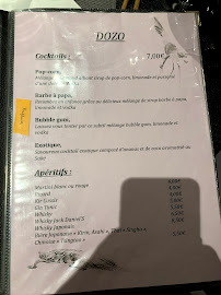 Dozo à Mérignac menu