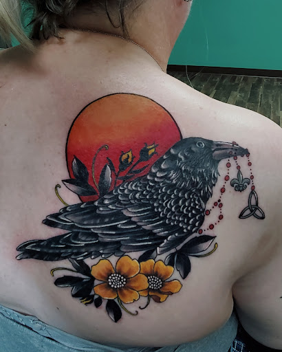 Explore scorpio constellation tattoo ideas, creative tattoo ideas in Wabash, available at Steel Rose Tattoo Studio