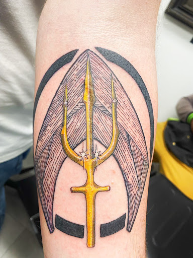 Explore inside elbow tattoo ideas, creative tattoo ideas in Marietta, available at Sink or Swim Studio and Gallery