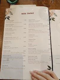 Restaurant espagnol La Paella à Paris (le menu)
