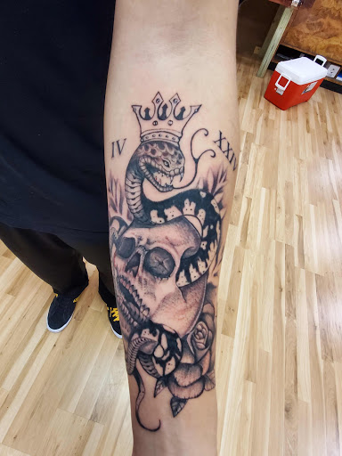 Explore carolina panthers tattoo ideas, creative tattoo ideas in Ocean Springs, available at Heart & Daggers Tattoo Studio LLC