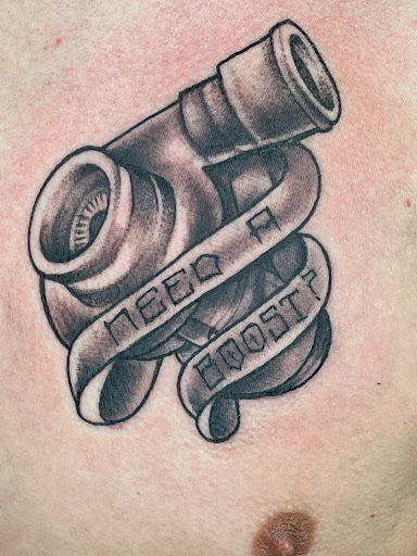 Explore wind tattoo ideas, creative tattoo ideas in Mchenry, available at Lunchbox Tattoo and Body Piercing
