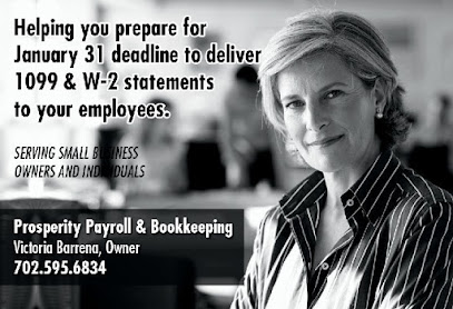 Victoria Barrena Prosperity Payroll Plus Bookkeeping and Income Tax Services