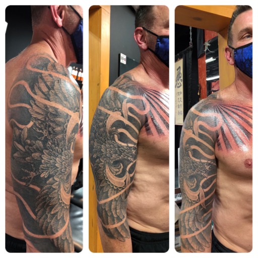 Explore mens half sleeve tattoo ideas, creative tattoo ideas in Sedona, available at Physical Graffiti Tattoo