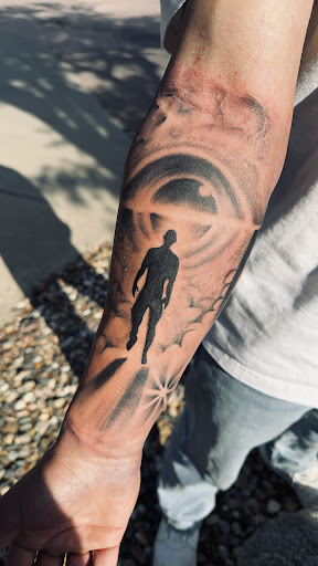 Explore tattoo sleeve ideas colour, creative tattoo ideas in Sioux Falls, available at Starry Eyed Studio