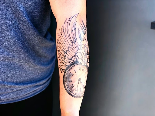 Explore cali tattoo ideas, creative tattoo ideas in Batavia, available at The Pretty Pin-Up Tattoo Parlor