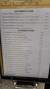 Restaurant italien La Baldoria à Monflanquin (la carte)