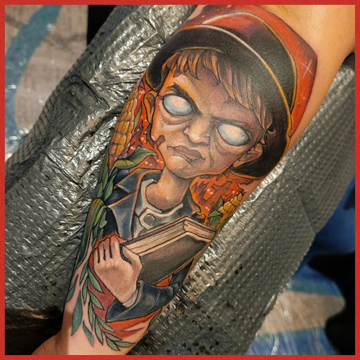 Explore tattoo ideas for book lovers, creative tattoo ideas in Augusta, available at Mr. Tattoo