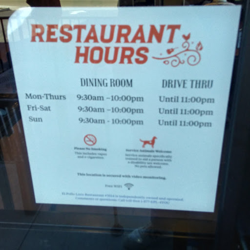 Mexican Restaurant «El Pollo Loco», reviews and photos, 24119 Mission Blvd, Hayward, CA 94544, USA