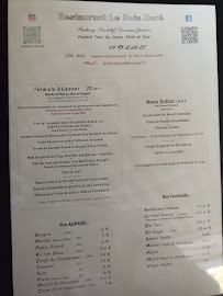 Restaurant le Bois doré à Valbonne menu